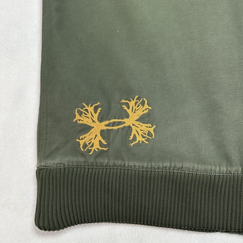 Under Armour Jacket Mens 2XL Green Quilted Lined Canvas Bomber Hunting Real Tree - Picture 12 of 15